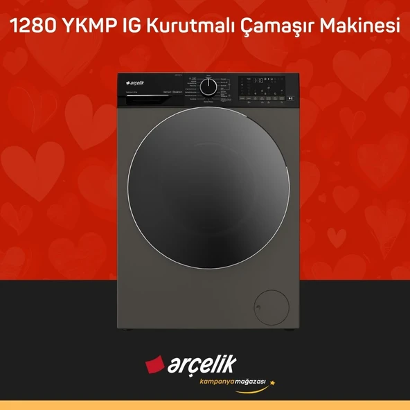 ARÇELİK 1280 YKMP IG Kurutmalı Çamaşır Makinesi ürün görseli 1