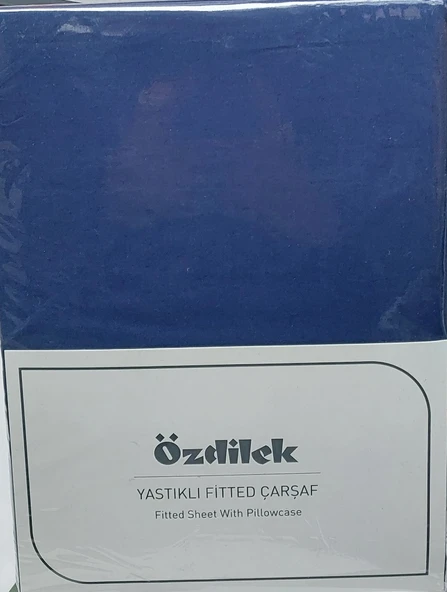 Özdilek Colourist Fitted Lastikli Tek Kişilik Battal Çarşaf Seti (120x200)-Pasifik Mavi ürün görseli 1