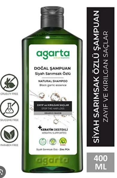 Agarta Siyah Sarımsak Şampuanı 400 Ml ürün görseli 1