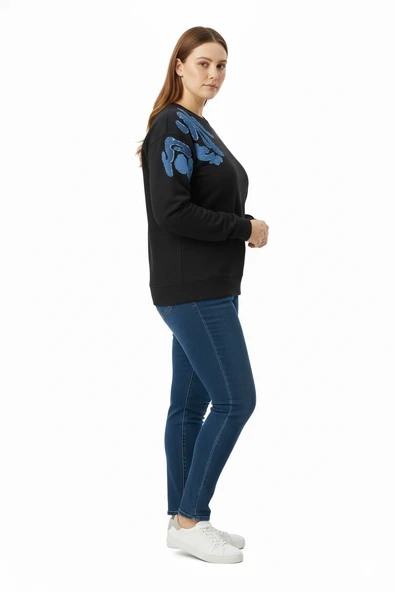 Faik Sönmez Kadın Sweatshirt UW26SWT007 - Resim 5
