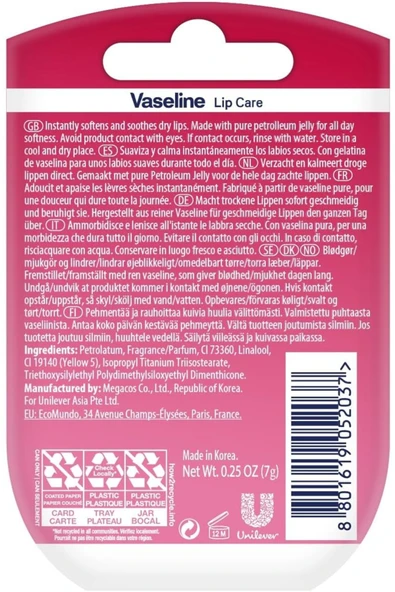 Vaseline Rosy Lip Therapy 0.25oz - Resim 2