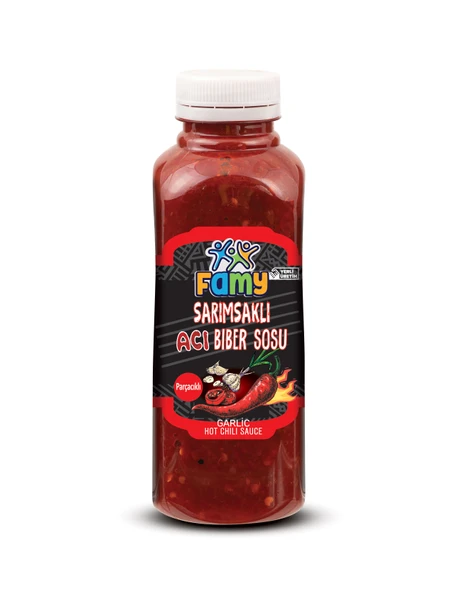 FAMY ACI BİBER SOSU SARIMSAKLI 500 GR ürün görseli 1
