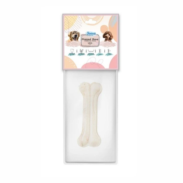 Jooys Beyaz Pres Köpek Ödül Kemiği 22 cm ürün görseli 1