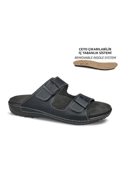 Ceyo 9903-4 Anatomik Taban Erkek Terlik Siyah 40-45 ürün görseli 1