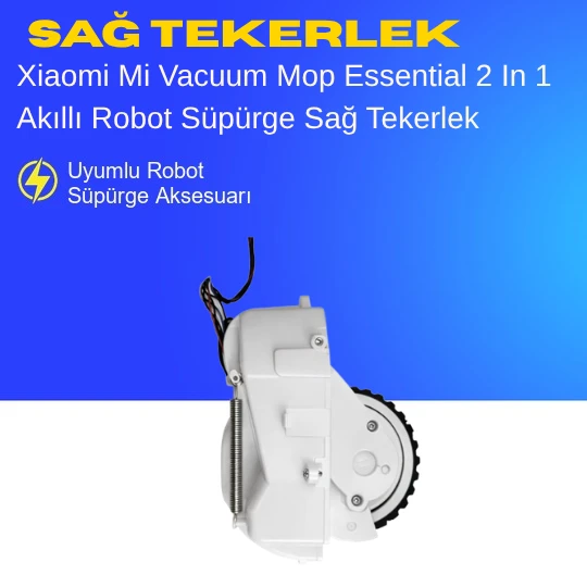 Xiaomi Mi Robot Vacuum Mop Essential 2 In 1 Akıllı Robot Süpürge Sağ Tekerlek Aksesuarları – Yedek Parça ürün görseli 1