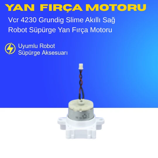 Vcr 4230 Grundig Slime Akıllı Robot Süpürge Sağ Yan Fırça Motoru Aksesuarları – Yedek Parça ürün görseli 1