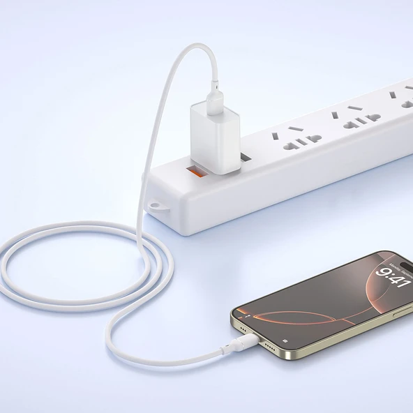 AbaTech USB-A to Lightning İphone Hızlı Şarj Özellikli Data ve Şarj Kablosu ürün görseli 1
