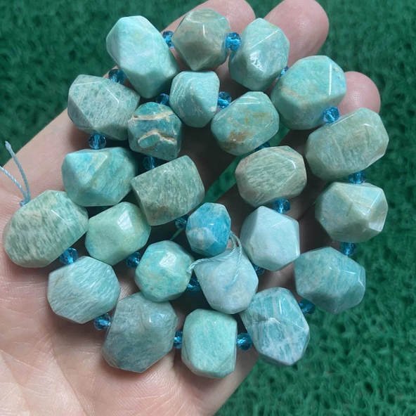 Küp Amazonit Taşı 18 MM ürün görseli 1
