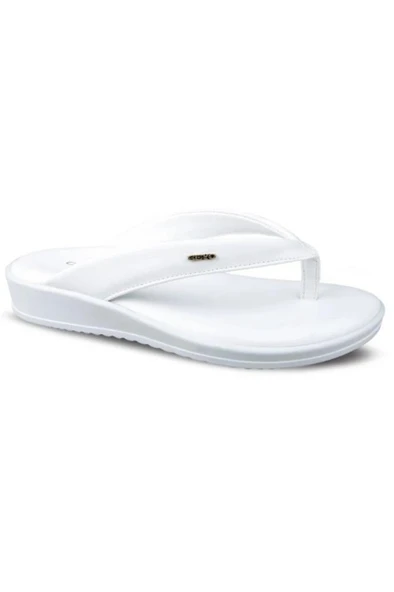 Ceyo 9984-9 Memory Foam Comfort Taban Parmak Arası Kadın Terlik Beyaz 36-40 ürün görseli 1