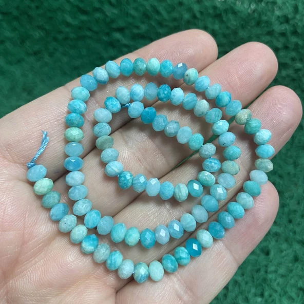 Rondela Amazonit Taşı 6 MM ürün görseli 1
