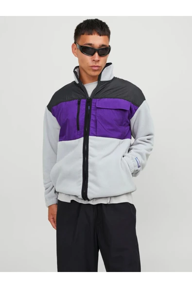 Jack&Jones Erkek Oversize Polar Ceket - Minimalist & Şık ürün görseli 1