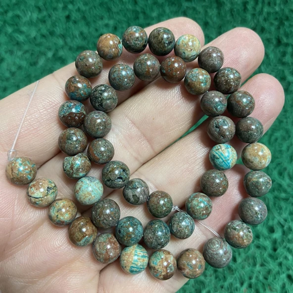 Küre Krizokol Taşı 8 MM ürün görseli 1