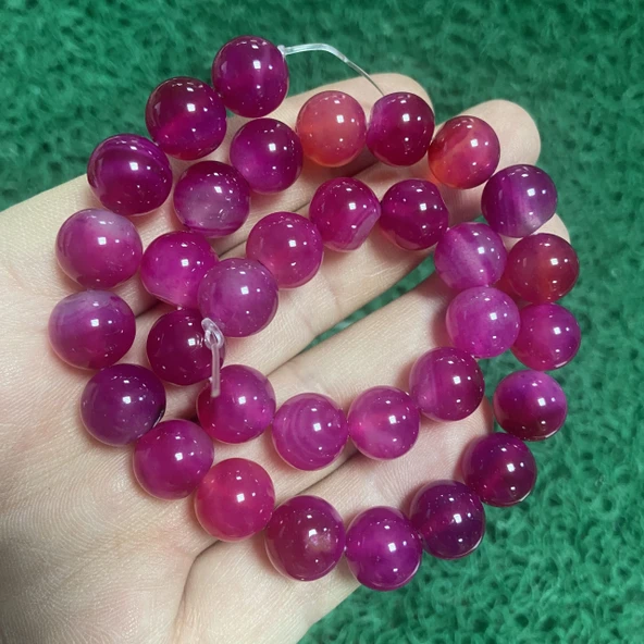 Küre Pembe Akik Taşı 12 MM ürün görseli 1