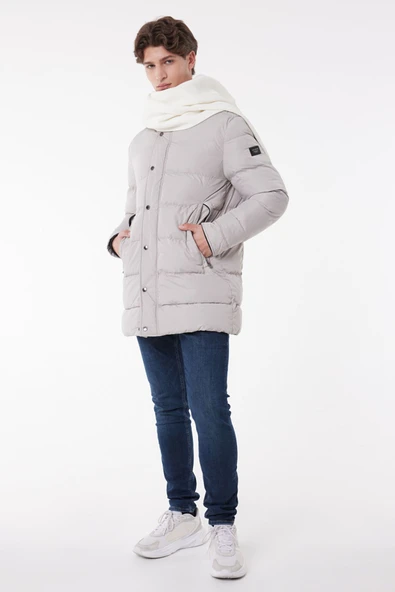 Lee Oversize Erkek Uzun Kışlık Mont - Minimalist Tasarım ürün görseli 1