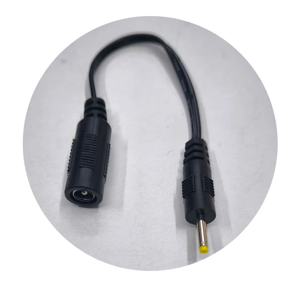 5.5mm*2.5mm to 2.5mm*0.7mm çevirici şarj kablosu 15cm ürün görseli 1