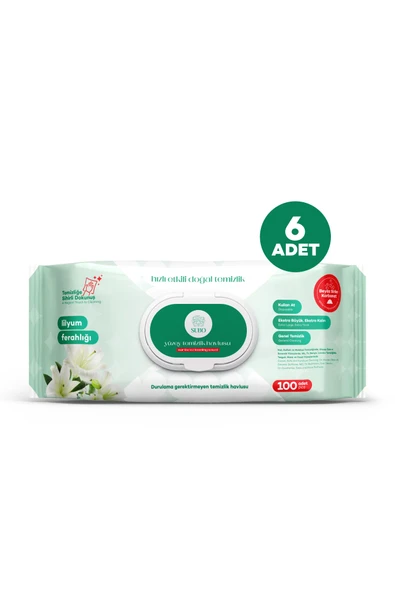 SUBO YÜZEY TEMİZLİK HAVLUSU 100 'LÜ LİLYUM FERAHLIĞI 6X100 ürün görseli 1