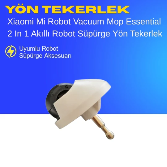 Xiaomi Mi Robot Vacuum Mop Essential 2 In 1 Akıllı Robot Süpürge Yön Tekerlek ürün görseli 1