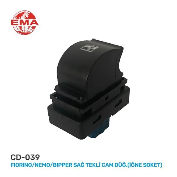CAM KALDIRMA ANAHTARI (İĞNE SOKET) SAĞ TEKLİ FIAT FIORINO/ CITROEN NEMO/ PEUGEOT BIPPER ürün görseli 1