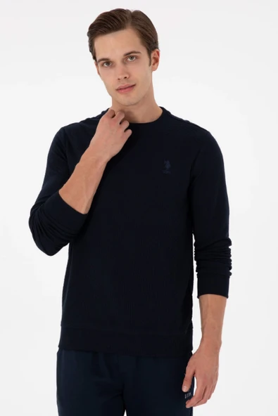 U.S. Polo Assn. Erkek Minimalist Uzun Kol Sweatshirt - Regular Fit ürün görseli 1