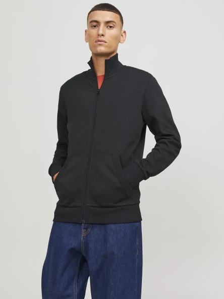 Jack&Jones Minimalist Oversize Fermuarlı Erkek Hırka - Günlük Kombinleriniz İçin ürün görseli 1