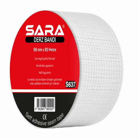 SARA S637 KENDİNDEN YAPIŞKANLI DERZ BANDI ürün görseli 1