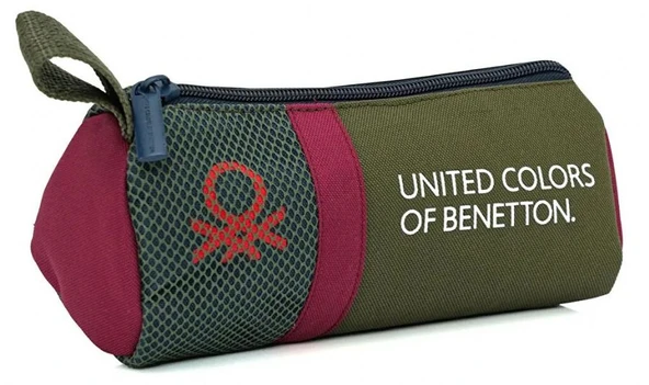 United Colors Of Benetton Tek Gözlü Kalem Çanta 20901 - Yeşil/Bordo ürün görseli 1