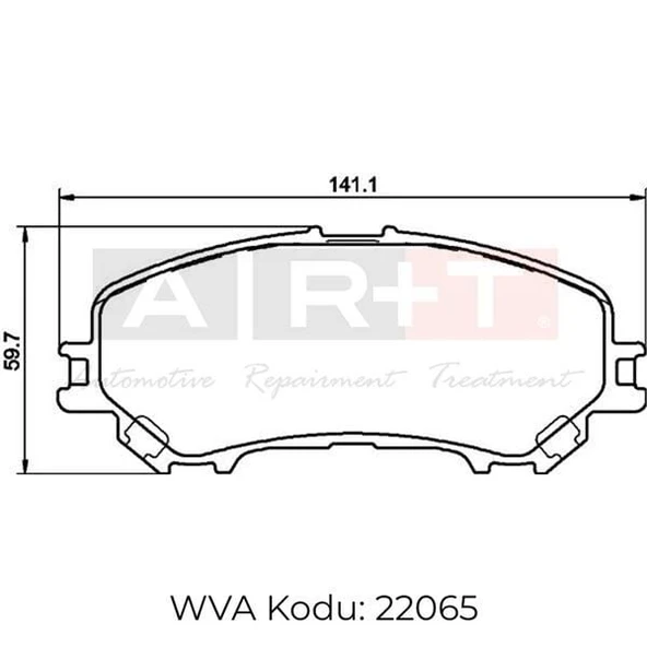 ÖN FREN BALATASI RENAULT KADJAR 15> KOLEOS 16> / NISSAN QASHQAI J11 KASA 13> XTRAIL 13> ürün görseli 1