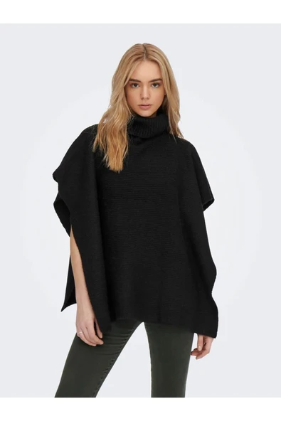 Only Oversize Bohem Kaşmir Yaka Kadın Panço - Minimalist Tarz ürün görseli 1