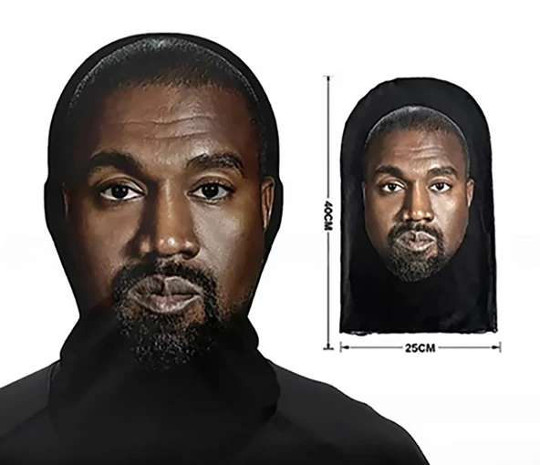 Kanye West 3 Boyutlu Nefes Alabilen Ünlü Maskesi ürün görseli 1