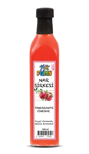 FAMY NAR SİRKESİ DOĞAL FERMENTASYON 500 ML CAM ŞİŞE ürün görseli 1