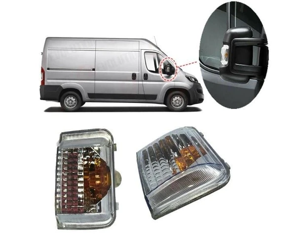 DIŞ DİKİZ AYNA SİNYALİ (SARI) SAĞ DUCATO I-II- III-BOXER I-II- III-JUMPER I-II- III ürün görseli 1