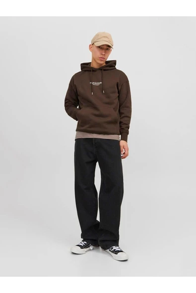 Jack&Jones Oversize Kapüşonlu Sweatshirt - Minimalist & Rahat - Resim 7