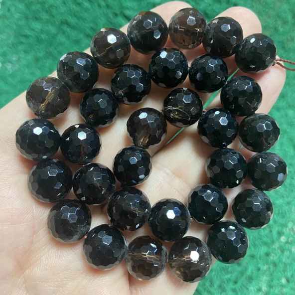 Faset Küre Dumanlı Kuvars Taşı 12 MM ürün görseli 1