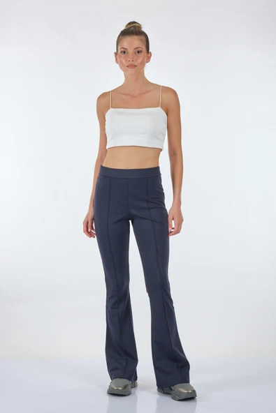Vedi Minimalist Midi Flared Pantolon - Günlük & Şık Kombinler ürün görseli 1