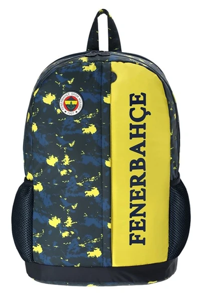 Fenerbahçe Kamuflaj Baskılı Sarı Lacivert Okul ve Günlük Sırt Çantası - ME25700 ürün görseli 1