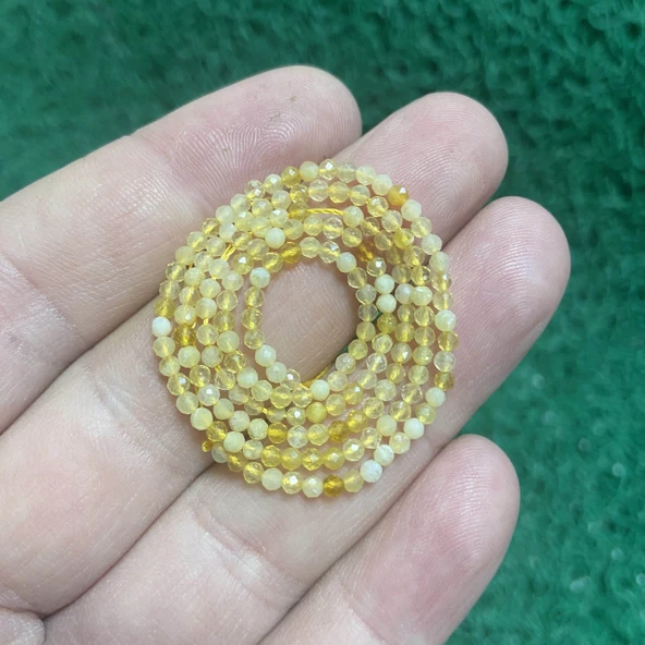 Faset Küre Sitrin Taşı 2 MM ürün görseli 1