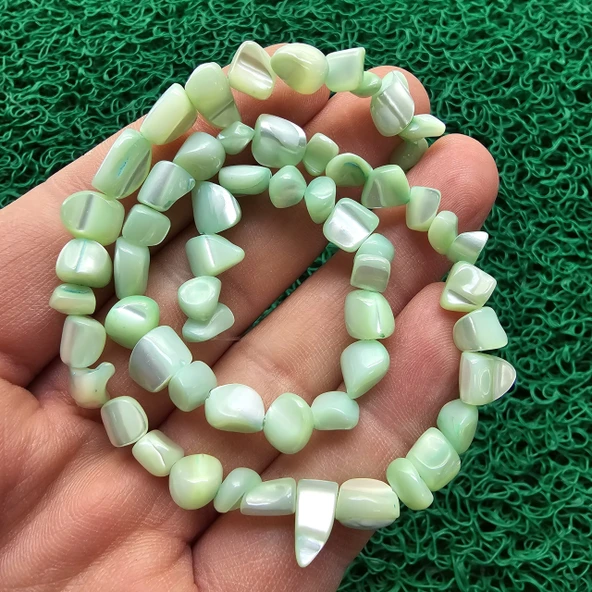 Amorf Yeşil Sedef Taşı 6-7 MM ürün görseli 1