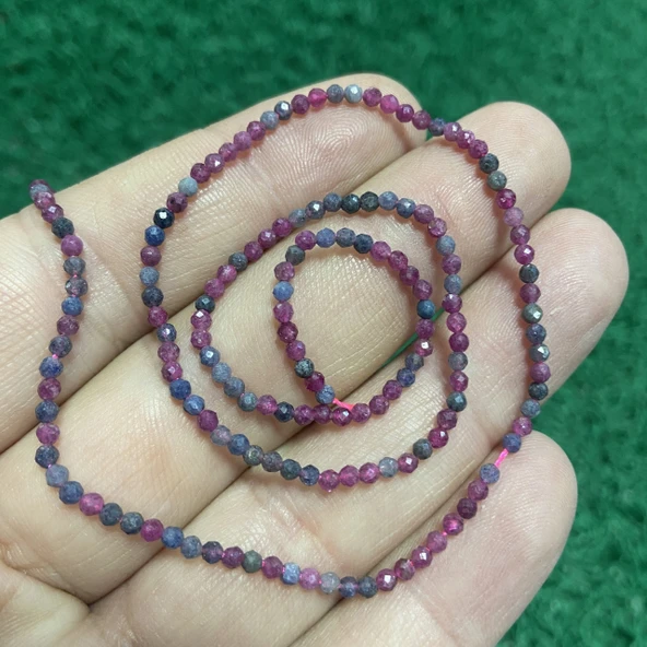 Faset Küre Yakut Safir Taşı 2 MM ürün görseli 1