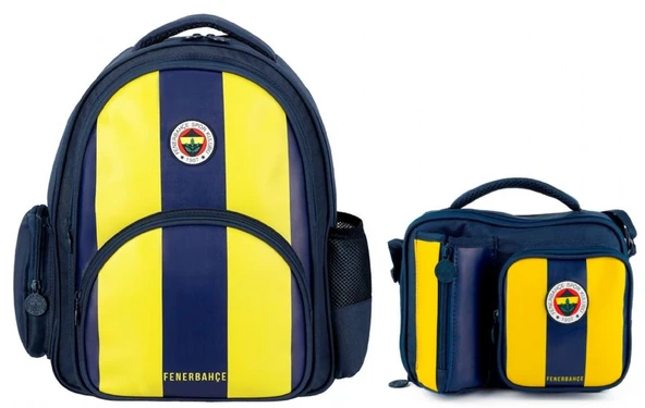 Fenerbahçe Lisanslı Okul Çantası ve Beslenme Çantası Seti - SETME25756B ürün görseli 1