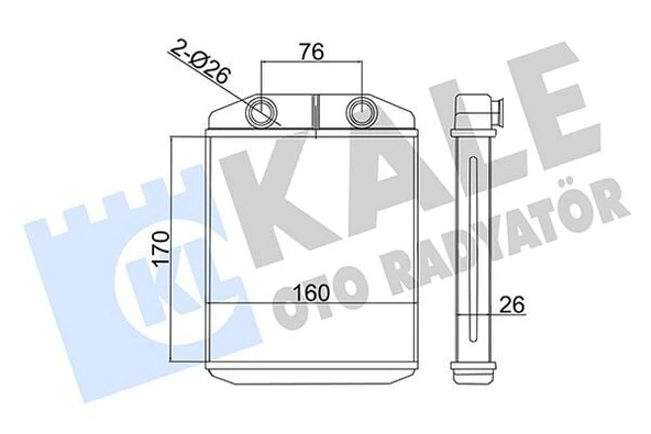 KALORİFER RADYATÖRÜ RENAULT CLIO IV / CAPTUR HEATER CORE ürün görseli 1