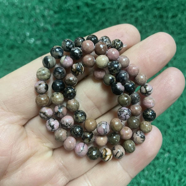 Küre Rodonit Taşı 6 MM ürün görseli 1