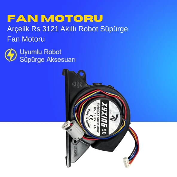 Arçelik Rs 3121 Akıllı Robot Süpürge Fan Motoru Aksesuarları – Yedek Parça ürün görseli 1