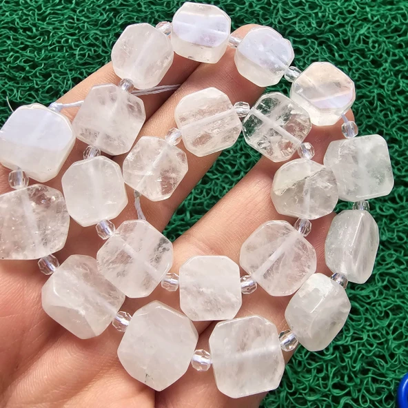 Kare Kristal Kuvars Taşı 15x15 MM ürün görseli 1