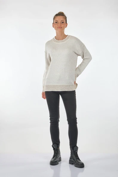Unique Mode Oversize Kadın Triko - Günlük Minimalist Stil - Uzun Kol ürün görseli 1