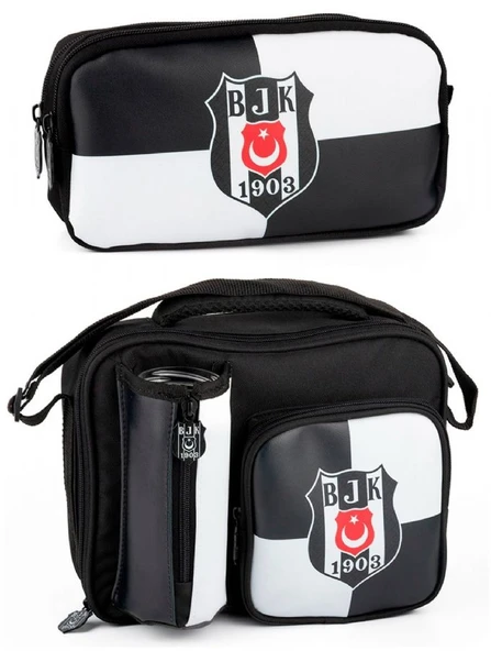 Beşiktaş Erkek Çocuk Okul Beslenme Çantası ve Kalem Çantası Seti - SETME25362 ürün görseli 1
