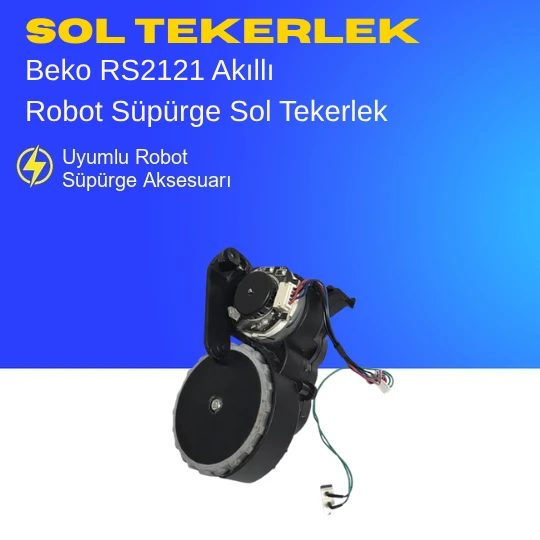 Arçelik Rs 3121 Akıllı Robot Süpürge Sol Tekerlek Aksesuarları – Yedek Parça ürün görseli 1
