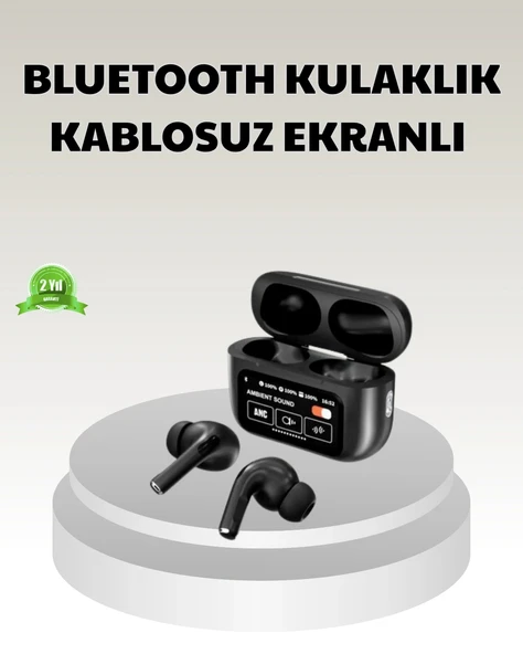 Bluetooth 5.3 ANC Kablosuz Kulaklık – Dokunmatik Kontrol, Dijital Ekran ve Uzun Pil Ömrü ürün görseli 1