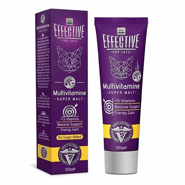 Delibon Effective Multivitamin Katkılı Kedi Malt Macunu 100 gr ürün görseli 1