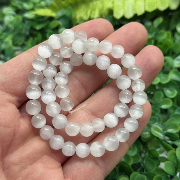 Akua Küre Kedi Gözü Taşı 8 MM ürün görseli 1