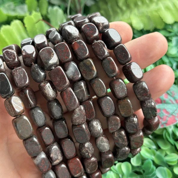 Dikdörtgen Brecciated Jasper Taşı 8x12 MM ürün görseli 1